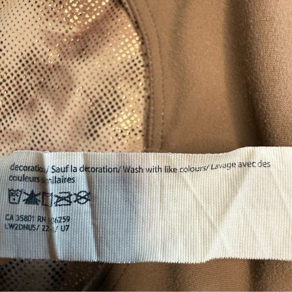 Lululemon Align Bra Reversible Light Support in a Metallic Tan Taupe GUC Size 10 - Picture 6 of 8